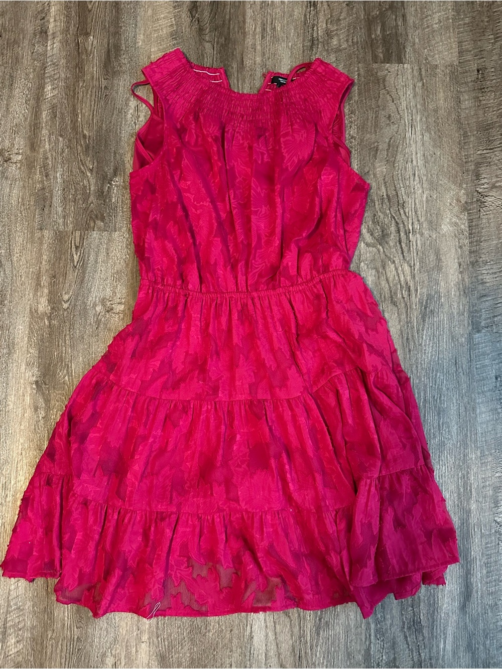 Simply Vera Vera Wang Hot Pink Tiered Sundress